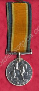 British War Medal to 9906 Private R.S. Stevens. 1s