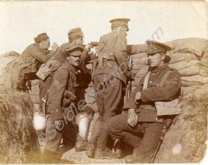 Sandbagged position with 2642 Private H.G. Young;