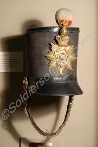 Shako, 'Albert' pattern, worn by Lieutenant E.L. H