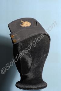 Officer's blue field cap with embroidered front an