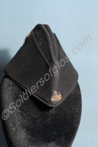 Officer's blue field cap with embroidered front an
