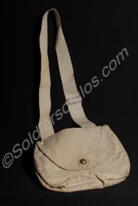 Officer's white haversack. The Gloucestershire Reg