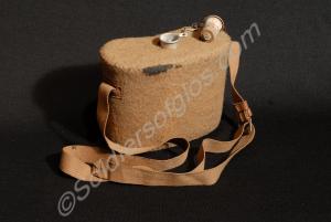 Water bottle with canvas strap, used by Lieutenant