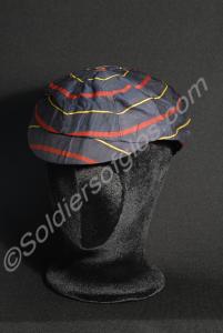Regimental silk cap.  Worn by Lieutenant C.J. Hick