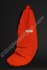 Scarlet cap comforter, presented by Lady White to