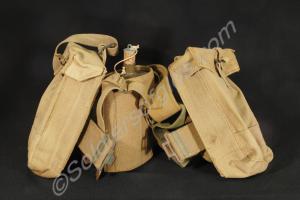Webbing equipment, with two basic pouches, water b
