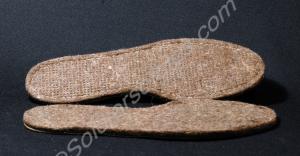 One pair of British Army felt boot soles. Date unk