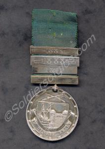 Silver shooting medal. Awarded to Sergeant S.S. Ri