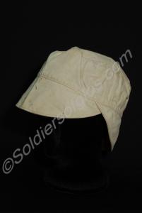 White cap cover for officer's  field service cap.