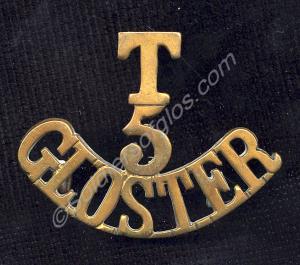 Brass shoulder title. 5th (Territorial) Battalion,