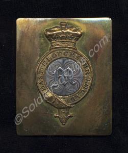 Cross belt plate, as worn by the East Gloucestersh