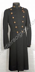 Officer's blue frock coat.  Marked inside H.N.Vine