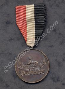 Bronze LXI Regiment Rifle Club Medal. Class 'A'  2