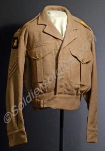 Sergeant's battle dress blouse with Wessex Brigade