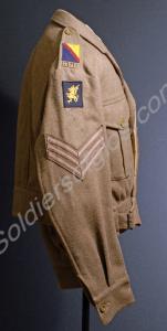 Sergeant's battle dress blouse with Wessex Brigade