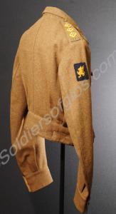 Captain's battle dress blouse with Wessex Brigade