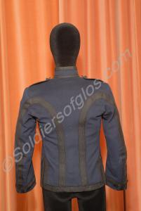 Officer's short frock coat, rear view. Royal Glouc