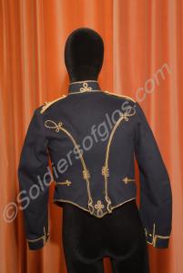 Yeoman's full dress dolman with gold lace, rear vi