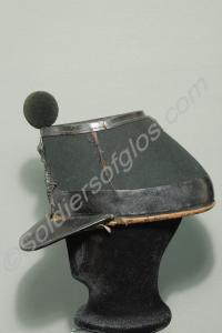 Other rank's kepi with rifle green felt body and g