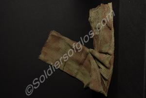 Camouflage netting for hands and face. Gloucesters