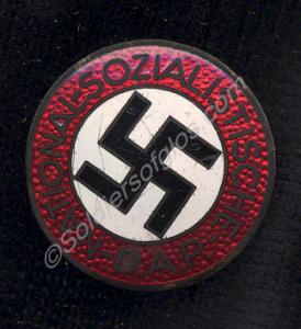 Membership badge of the German Nazi Party.