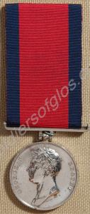 Waterloo medal, re-engraved. Awarded to Captain Jo