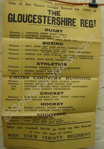 Recruiting poster for the Gloucestershire Regiment