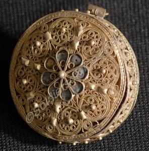 Filigree silver gilt case for Ottoman Turkish Orde