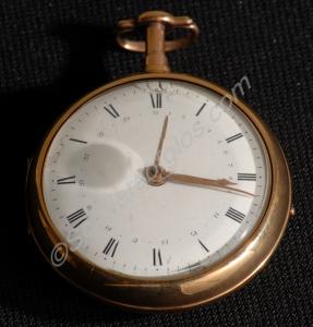 18 carat gold repeater watch made by Ellicott and