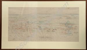 Sketch of the battlefield of Festubert, where the