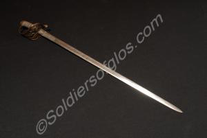 Infantry officer's sword with V.R. crest on brass