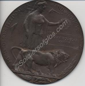 Bronze memorial plaque to 12460 Corporal John D. M