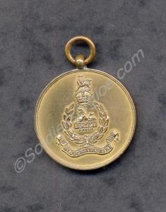 Uninscribed bronze presentation medal from 1st Bat