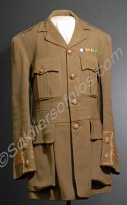 Officer's service dress jacket with medal ribbon b