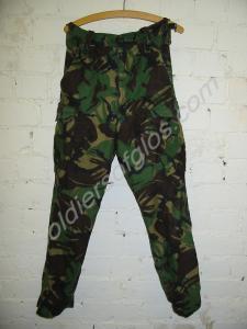 Green combat trousers