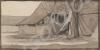 Tent and barn. - Sketch made by Captain J.C. Proc