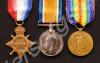 Group of three medals; 1914-1915 Star, British War