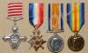 Group of four medals; Air Force Cross, 1914-1915 S