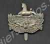 Officer's metal forage cap badge. Gloucestershire