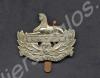 Officer's metal forage cap badge.Two bow loops wit