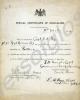 Certificate of Signalling to Captain Victor Archib