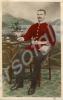 Colourised portrait of a soldier of the Gloucester