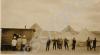 Cook house and camp by the Pyramids. 1st Battalion