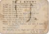 Trench aide memoire - "Do I Know?" Property of  20