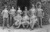 Postcard of New Zealand soldiers in hospital blue
