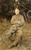 2081 Lance-Corporal James Garland sitting on a cha