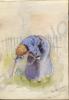 "In The Garden. Les Brebis" 1918. Work by Major To