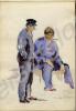 "Chinese Labour" 1918. Work by Major Tom Barnard,