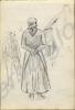 Sketch of a man and a woman 1918. Work by Major To