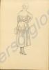 Sketch of a woman 1919. Work by Major Tom Barnard